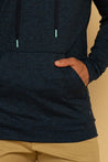 Black Pullover Hoodie For Men - Front Pocket 2