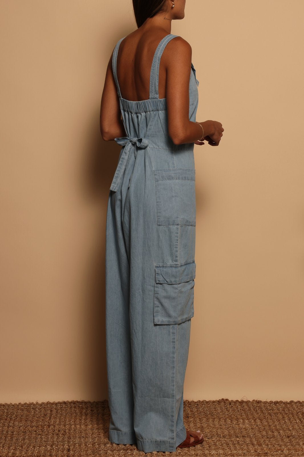 DENIM JUMPSUIT - DENIM - XS