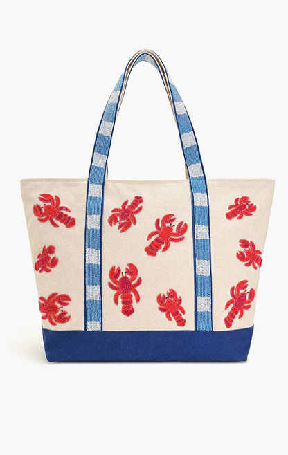 COASTAL CLAW BEADED BOAT BAG