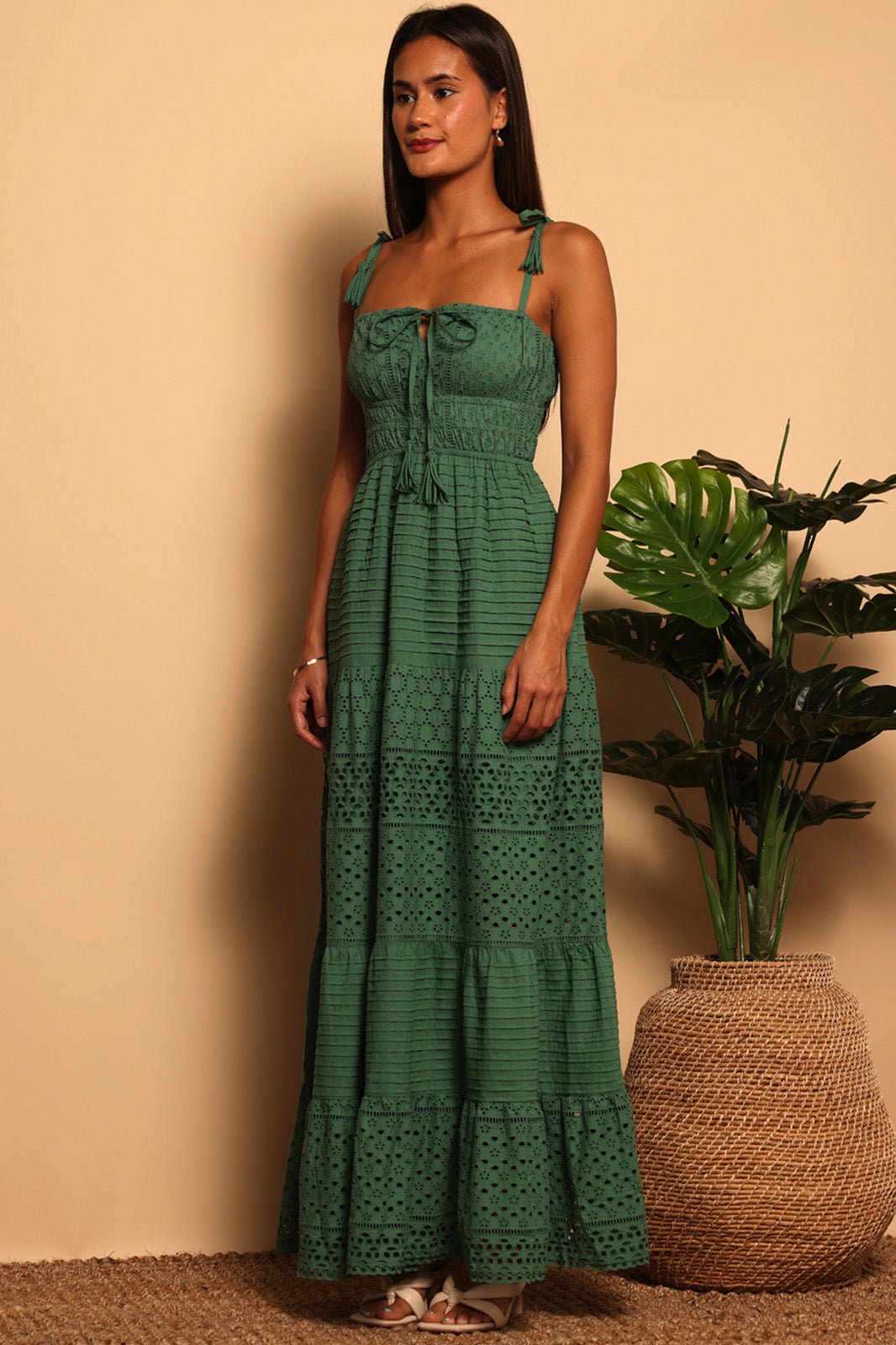 MURCIA MAXI DRESS - SEA GREEN - XS