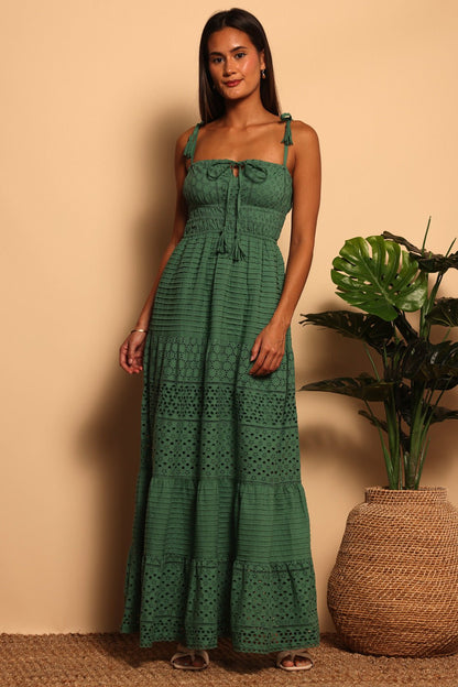 MURCIA MAXI DRESS - SEA GREEN - XS