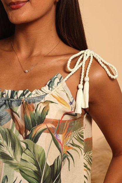 ROPE BLOUSE - MODERN TROPICS - XS