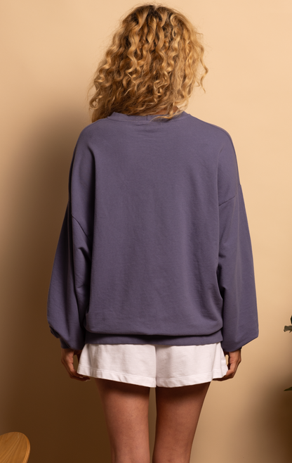 SHORE OVERSIZED PULLOVER - NIGHT SHADOW - XS