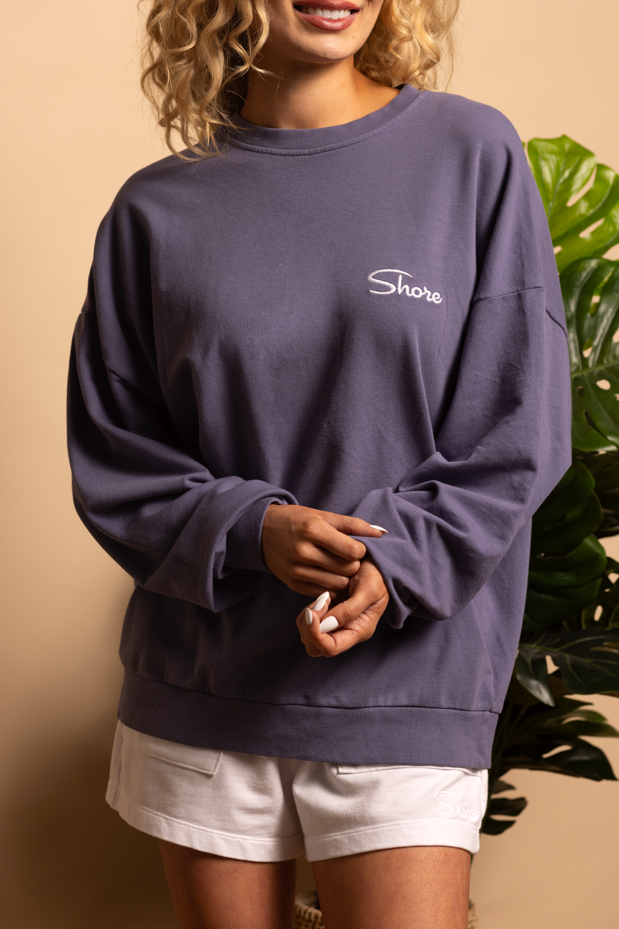 SHORE OVERSIZED PULLOVER - NIGHT SHADOW - XS