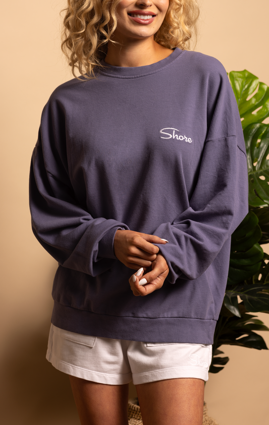 SHORE OVERSIZED PULLOVER - NIGHT SHADOW - XS