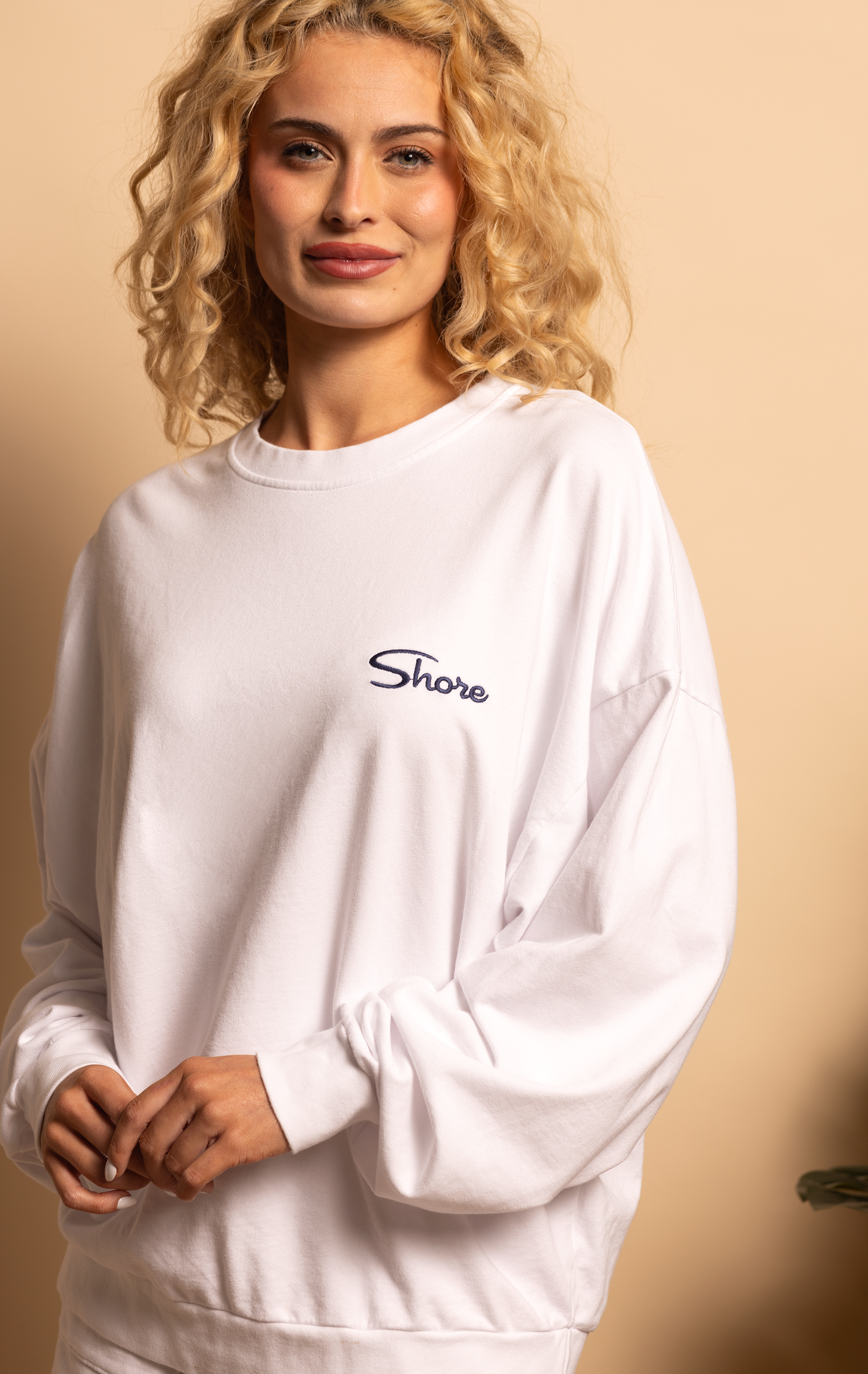 SHORE OVERSIZED PULLOVER - WHITE - XS