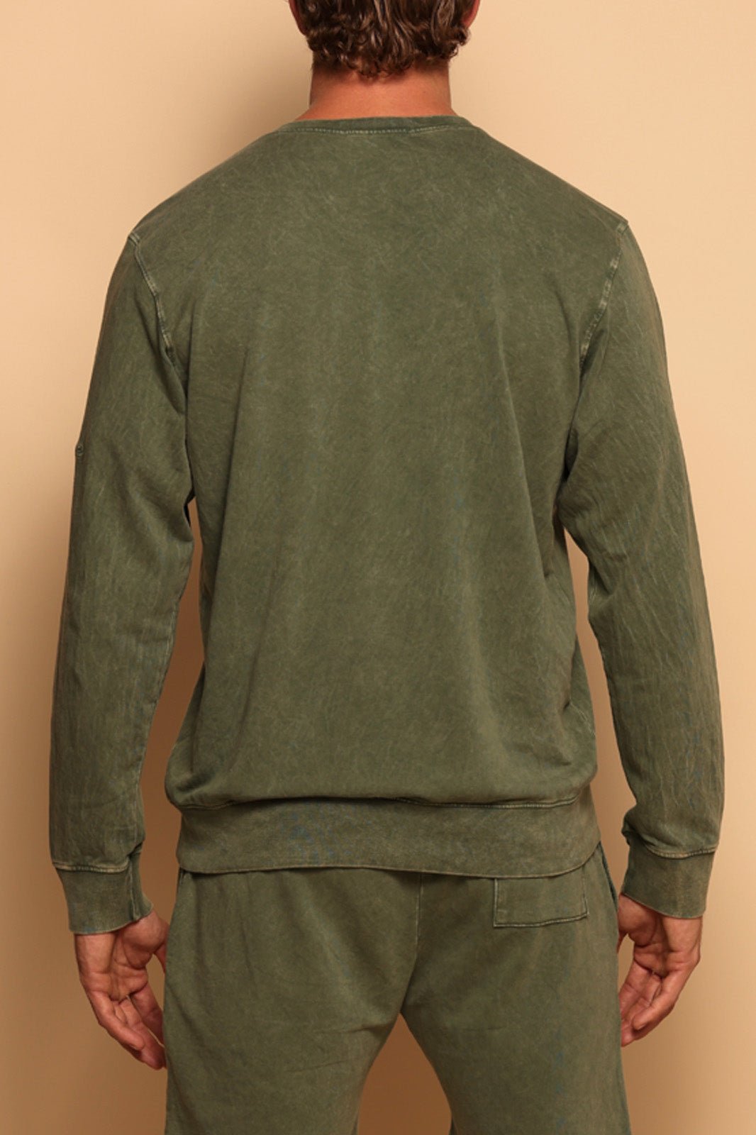 LONG SLEEVE PULLOVER - OLIVE - S