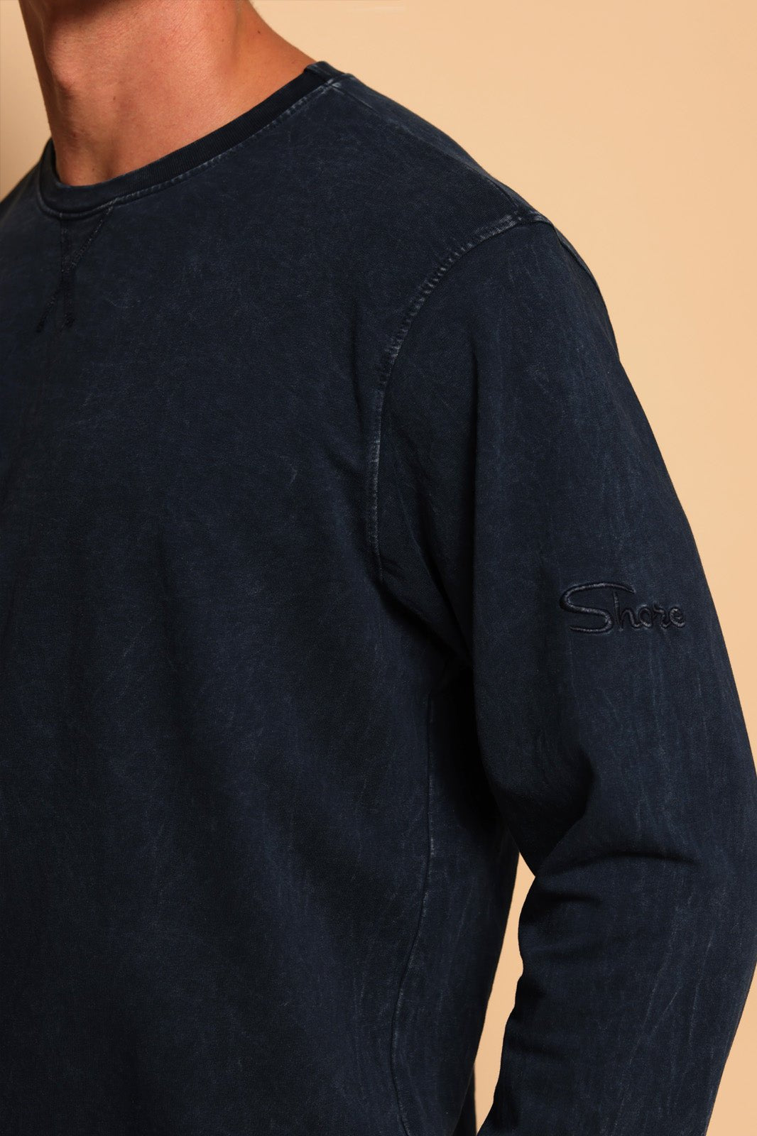 LONG SLEEVE PULLOVER - NAVY - S