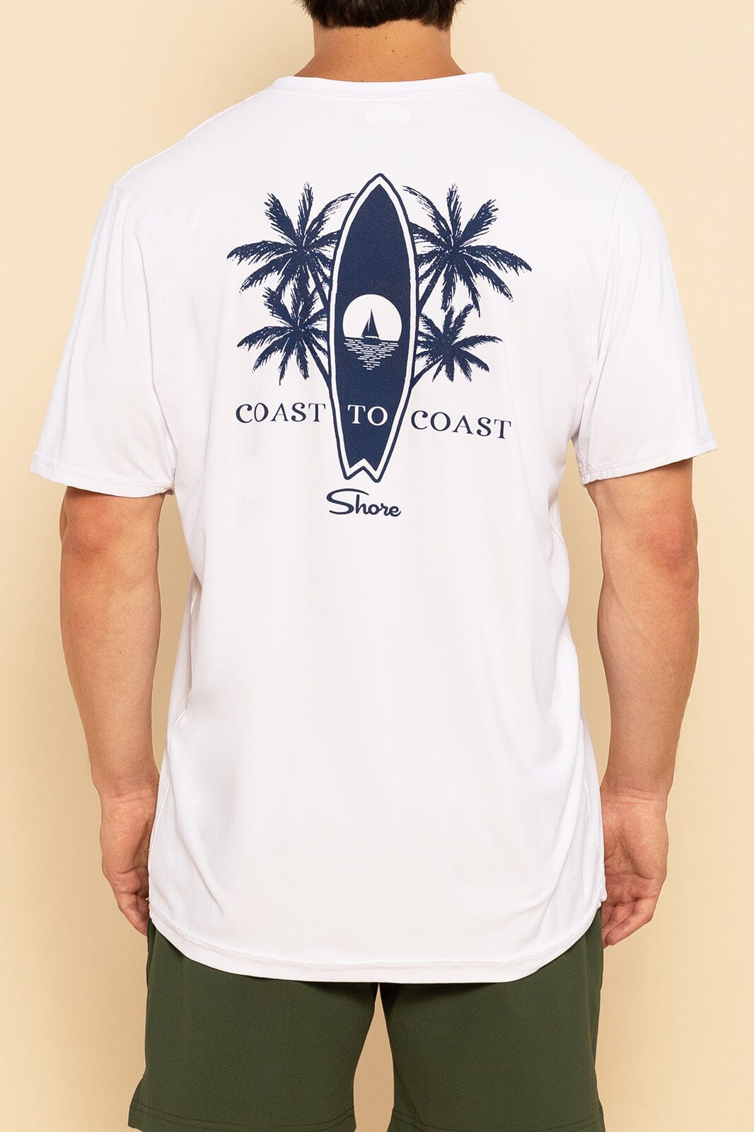 SURFBOARD COAST TO COAST RASHGUARD - S - WHITE