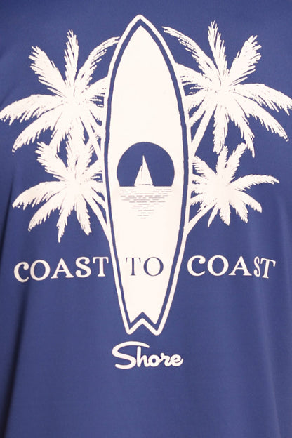 SURFBOARD COAST TO COAST RASHGUARD - NAVY - L