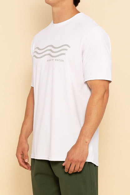 BORN BY WATER RASHGUARD - WHITE - S