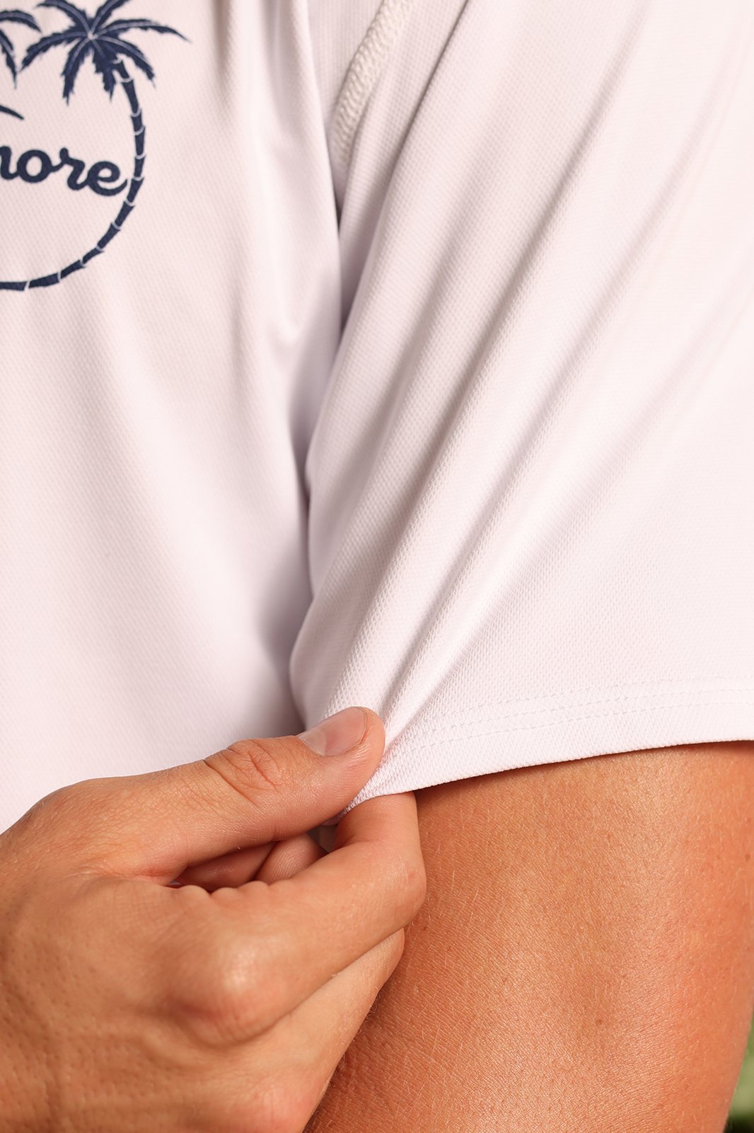 SHORE USA COAST TO COAST RASHGUARD - WHITE/NAVY - S