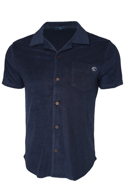 COASTLINE TERRY BUTTON UP