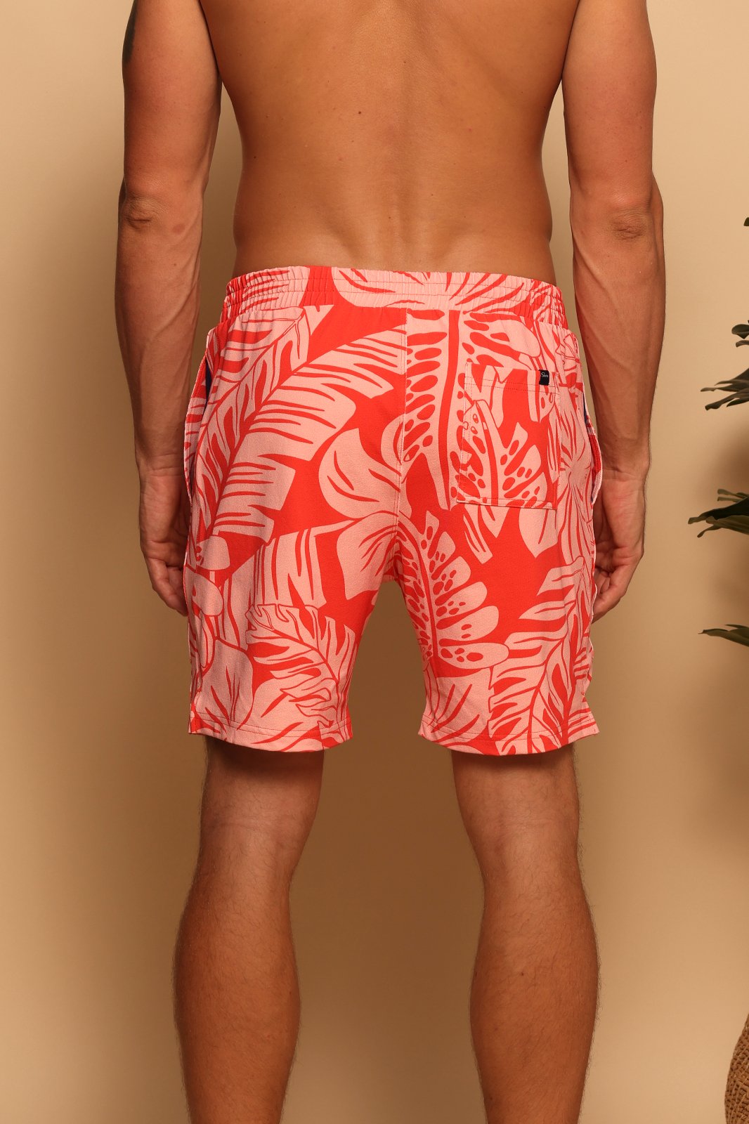 TIDEWATER LOUNGE BOARDSHORT - CORAL PALMS - S