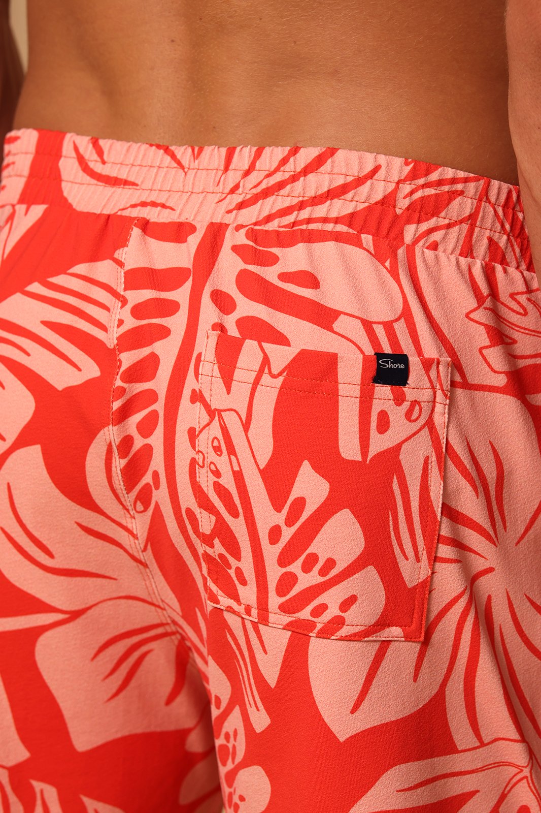 TIDEWATER LOUNGE BOARDSHORT - CORAL PALMS - S