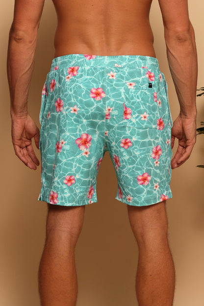 TIDEWATER LOUNGE BOARDSHORT - FLOATING FLORALS - S