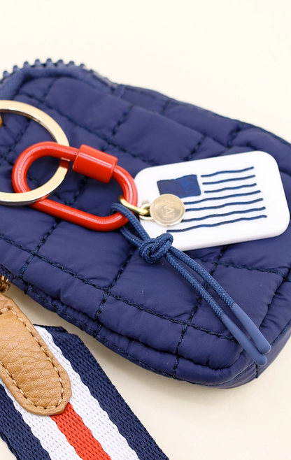 AMERICAN FLAG BAG CHARM
