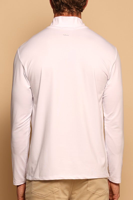 4 ZIP PULLOVER - WHITE - S