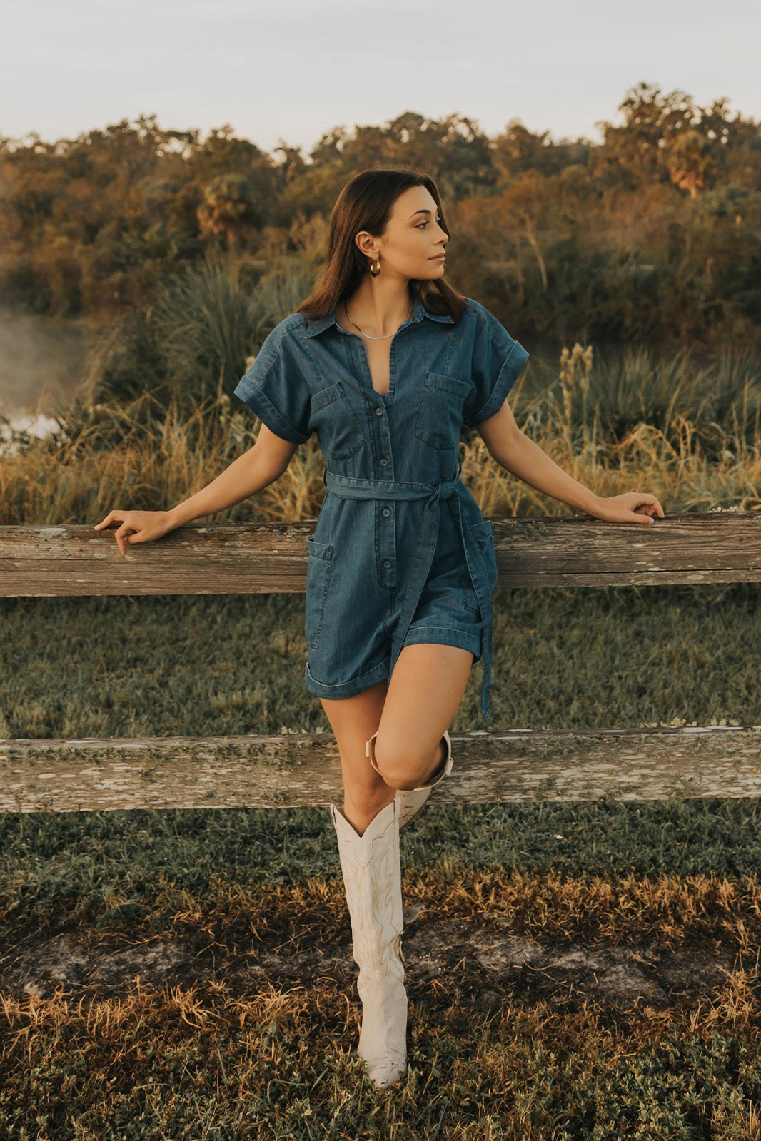 MARGO ROMPER - DENIM - XS