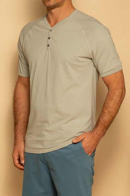 ORGANIC MENS HENLEY - HIGHRISE - S