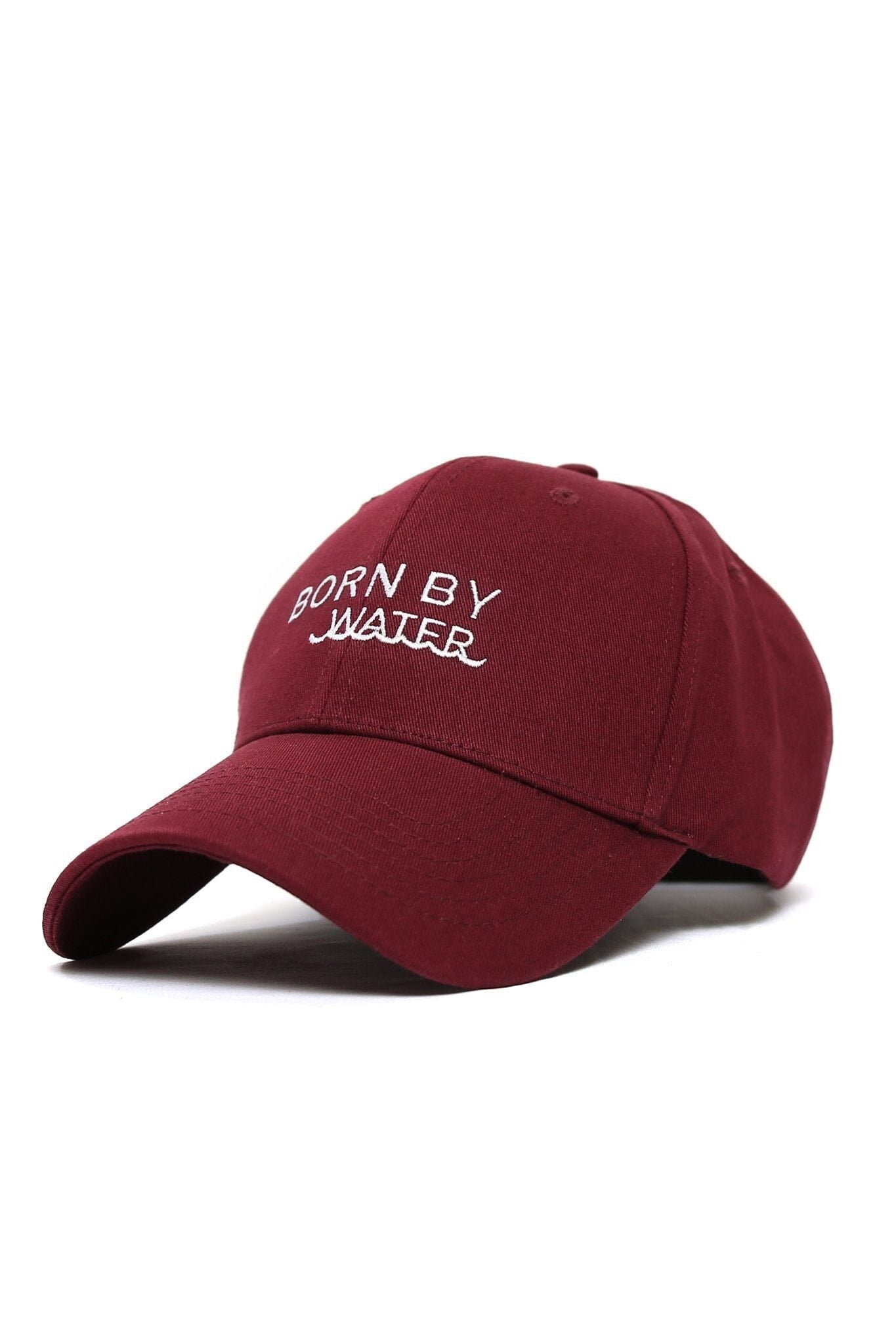 BORN BY WATER WAVES CAP - R-BURGUNDY - OS