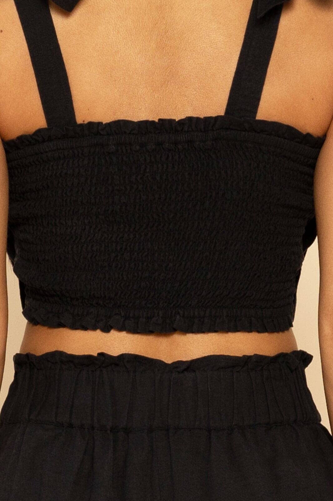 PLEATED CROP TOP